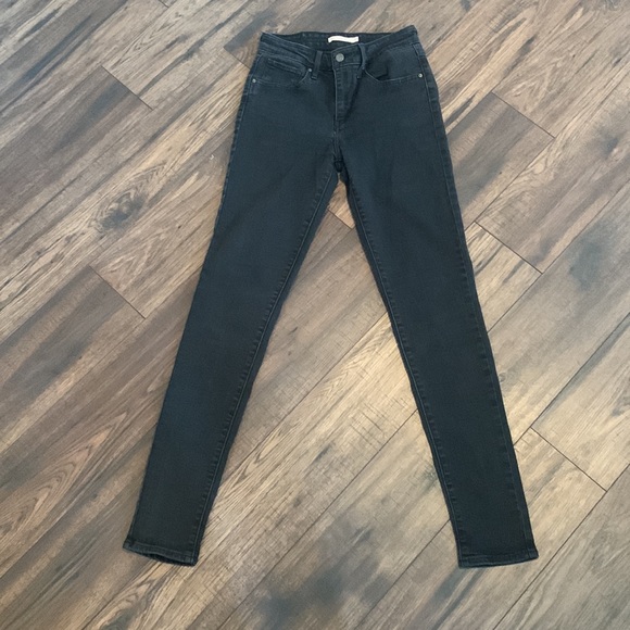 Levi’s 721 - High Rise Skinny - Faded Black Denim - Picture 4 of 6